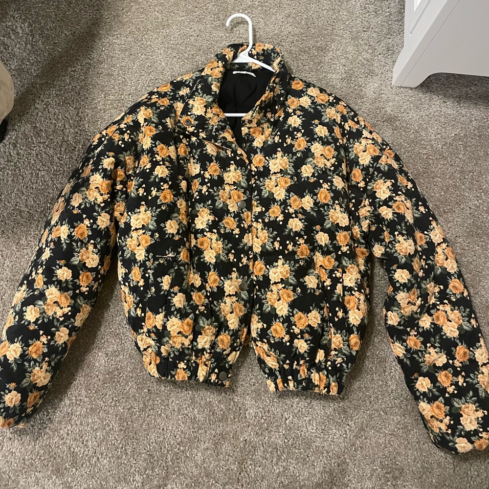 Flower print jacket